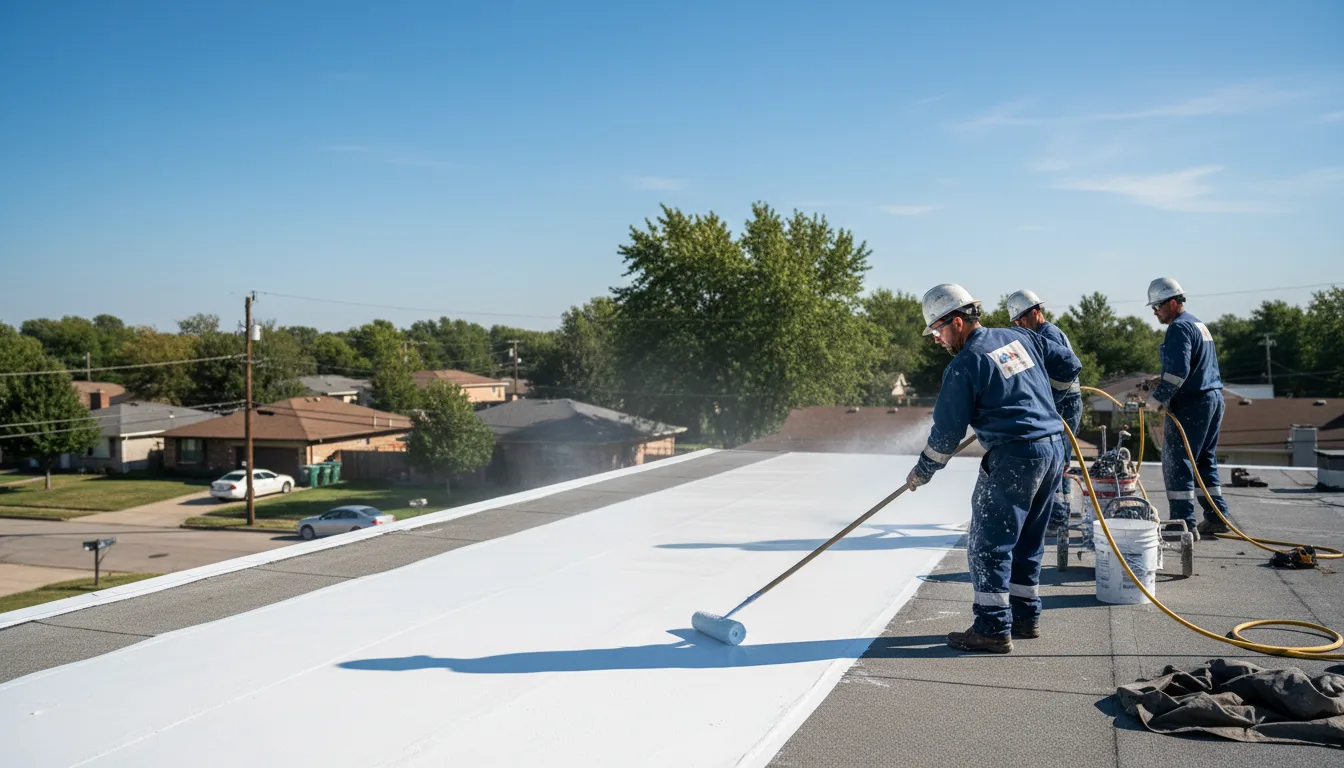 Commercial roof coating in Danville, VA near me